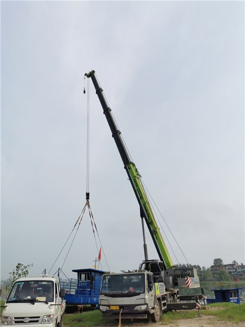 长宁县桥梁建设吊装案例